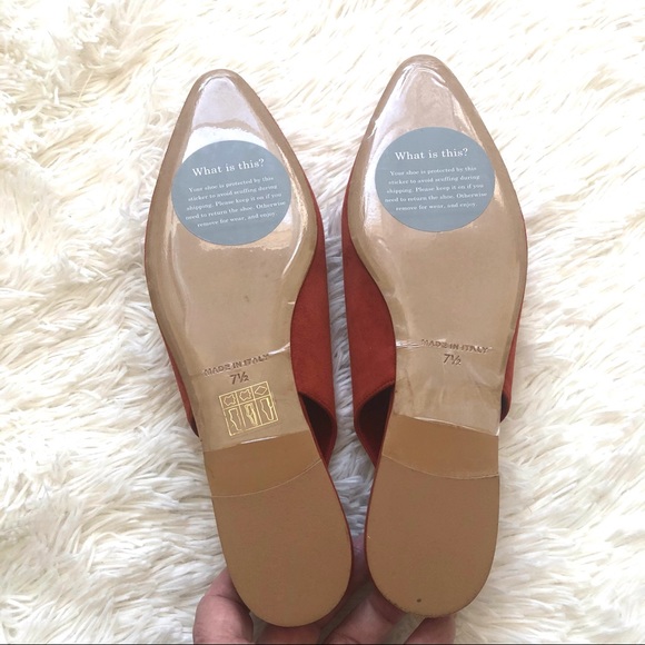 EVERLANE THE V SLING BACK SUEDE FLAT - Picture 5 of 5